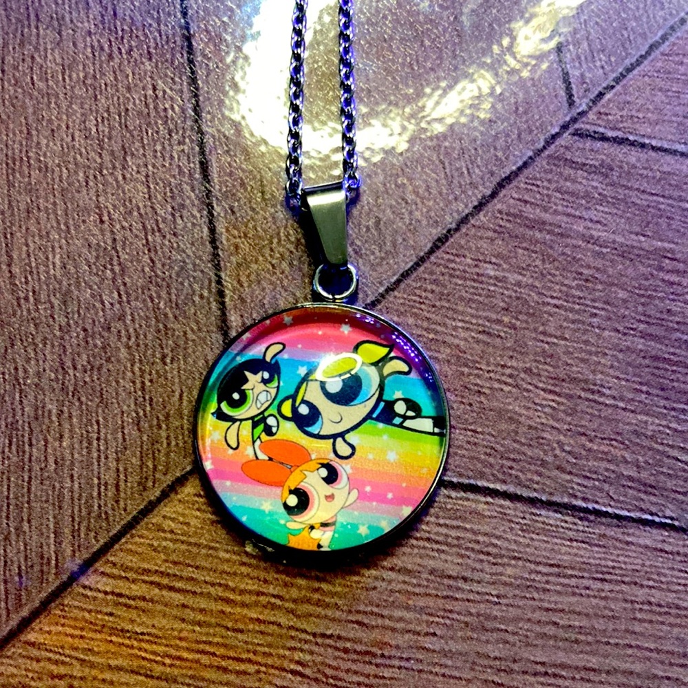 Custom Made Powerpuff Girls Necklace